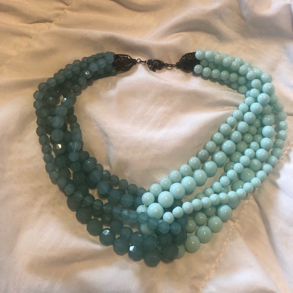 Jewelry - Two Tone Teal Necklace